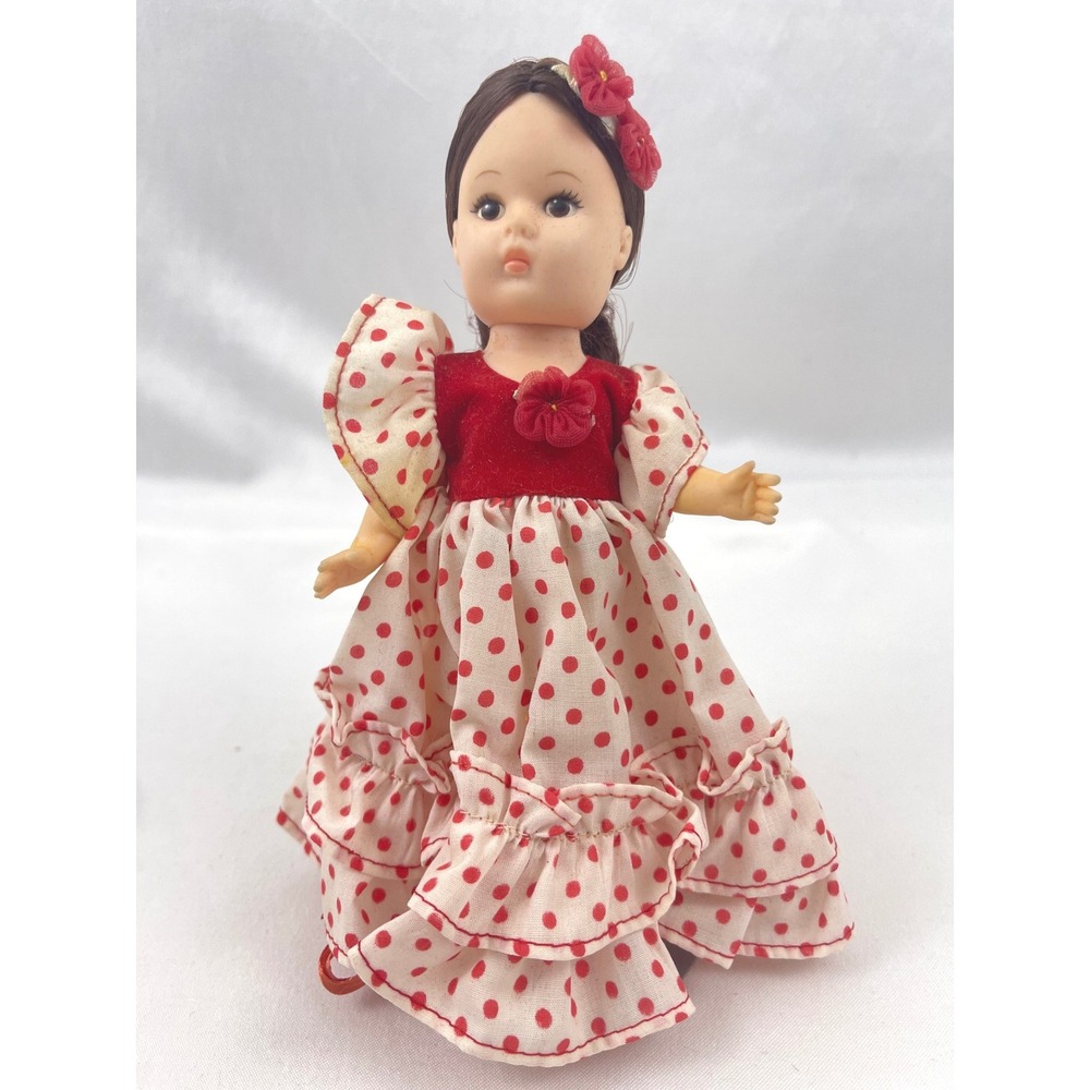 Vogue Dolls Spanish‎ Girl Doll Red Polka Dot Dress Vintage Collectible